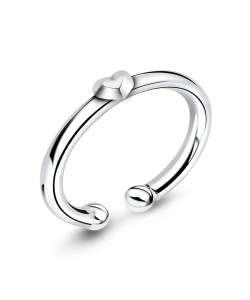 Little Heart Silver Ear Cuffs Jewelry EC-414